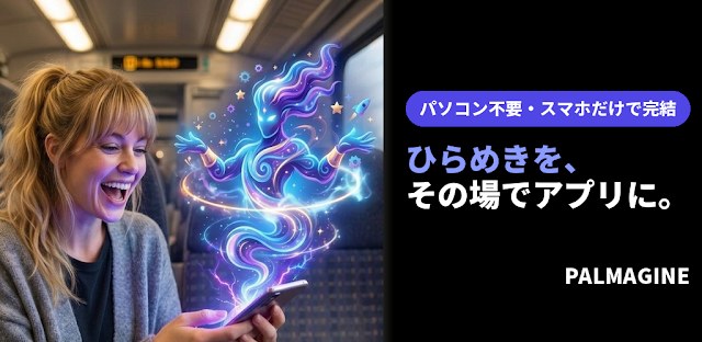 PALMAGINE - スマホでアプリ開発 フィーチャーグラフィック